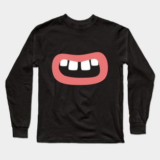 funny teeth smile Long Sleeve T-Shirt